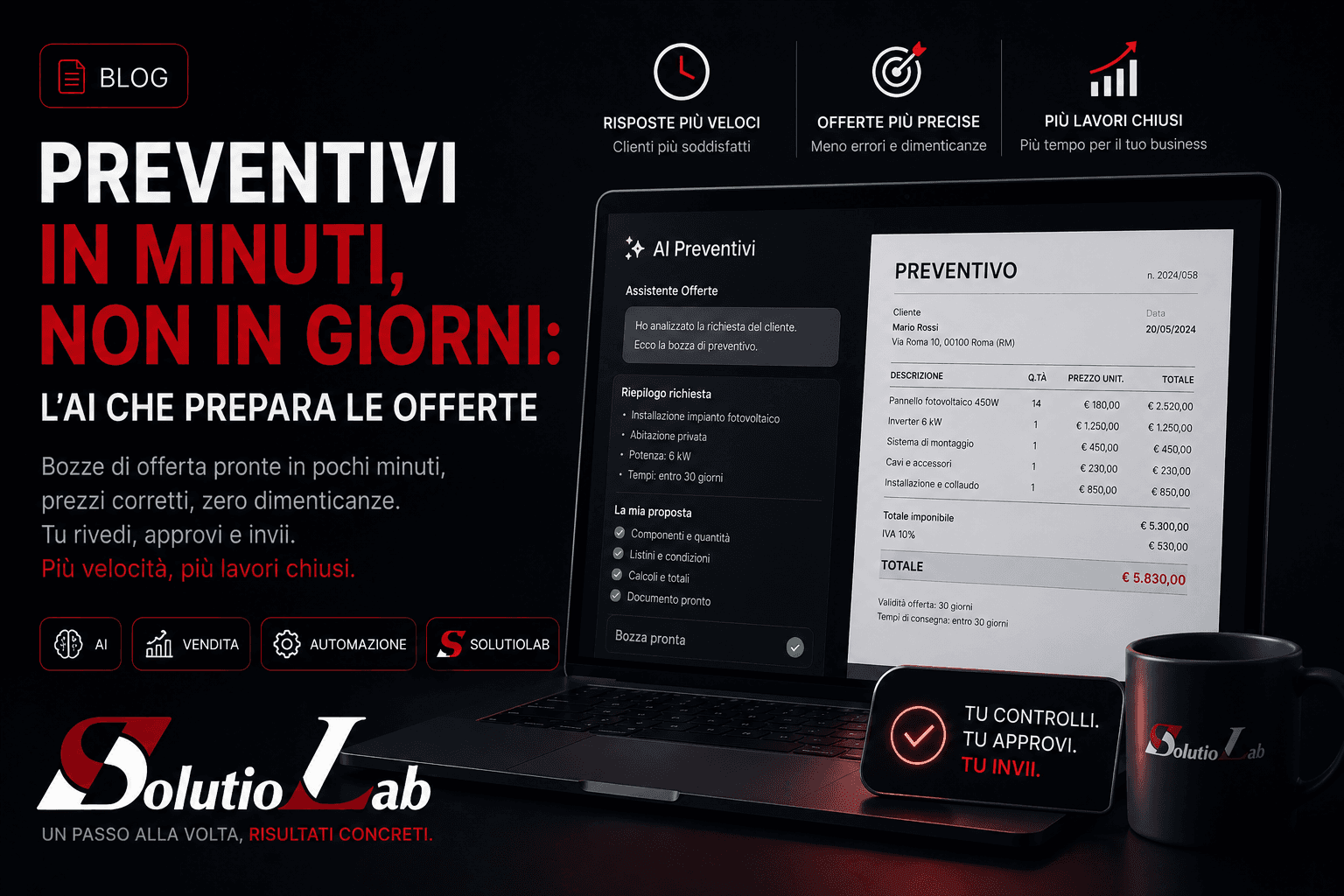Preventivi in minuti, non in giorni: l'AI che prepara le offerte