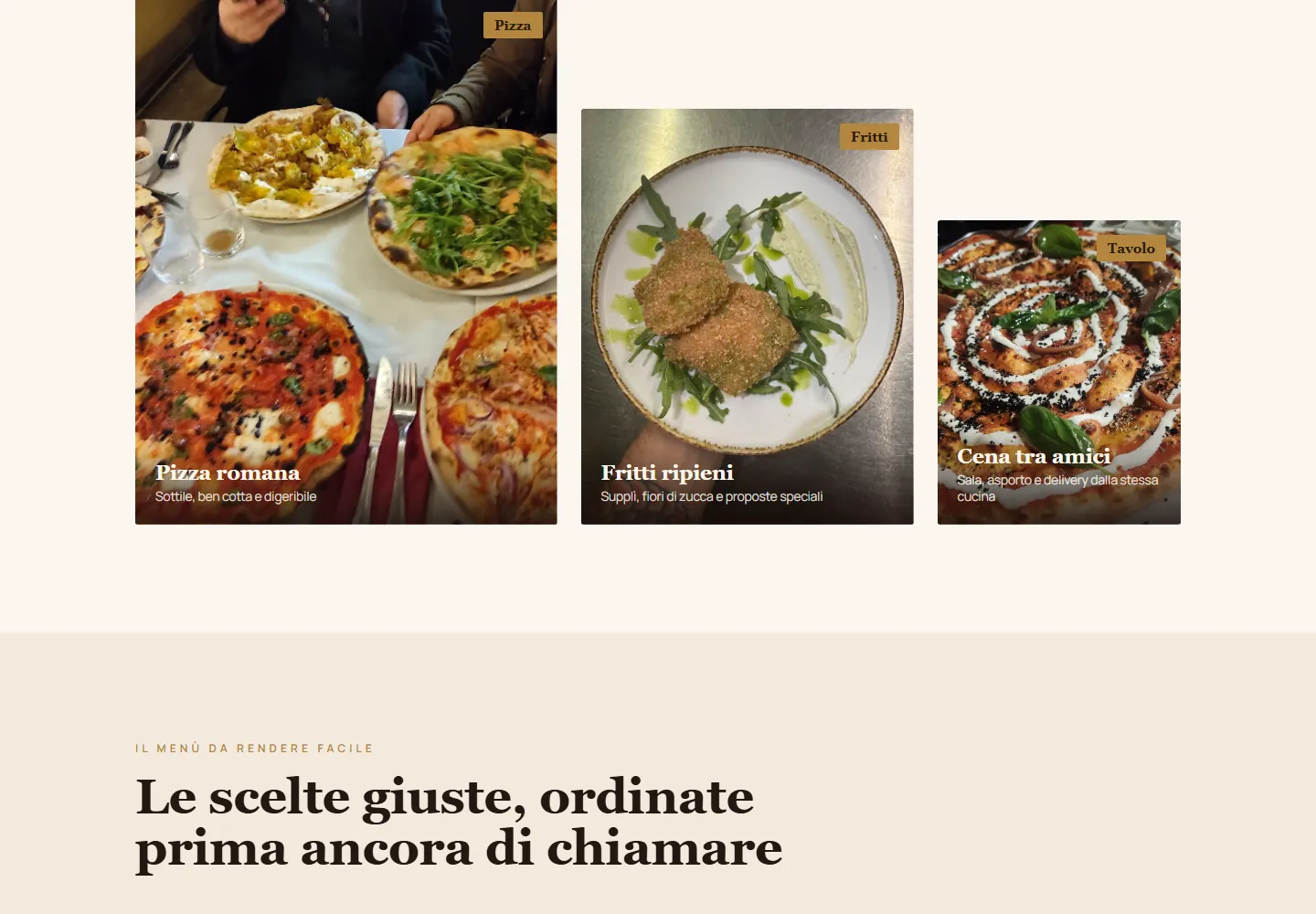 Una pizzeria romana, Provincia di Roma
